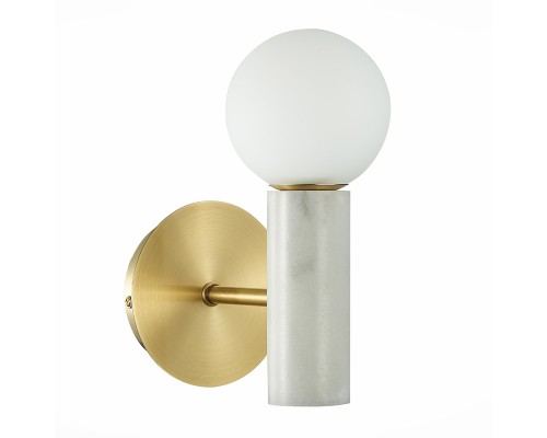 SL1210.501.01 Светильник настенный ST-Luce Золотистый, Белый/Белый G9 1*5W PIETRA