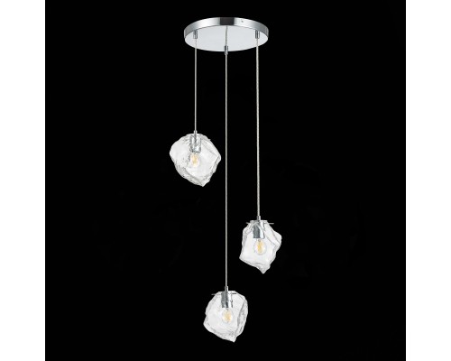 SL1175.103.03 Светильник подвесной ST-Luce Хром/Прозрачный E14 3*40W PORTICI