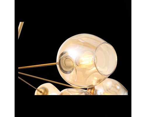 SL1500.203.12 Светильник подвесной ST-Luce Золотистый/Янтарный E14 12*40W FOVIA