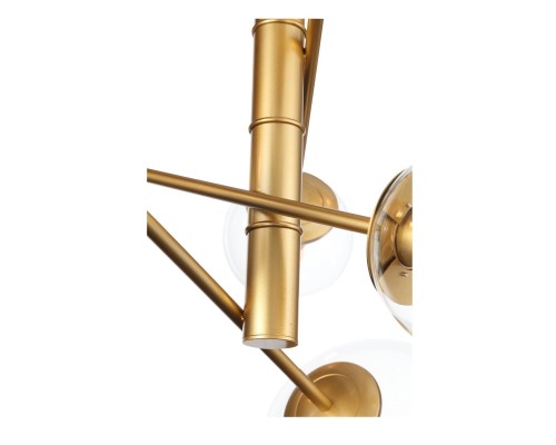 SL1150.203.08 Светильник подвесной ST-Luce Матовое золото/Прозрачный E27 8*40W (из 3-х коробок) LIORA