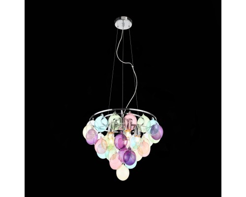 SL432.153.05 Светильник подвесной ST-Luce Хром/Разноцветный E27 5*60W SOSPIRO