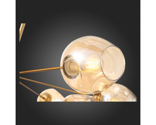 SL1500.203.12 Светильник подвесной ST-Luce Золотистый/Янтарный E14 12*40W FOVIA