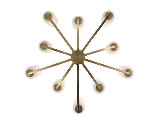 SL1403.303.10 Люстра подвесная ST-Luce Латунь/Прозрачный E27*10 40W ОПАЛ