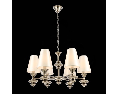 SL1137.103.06 Светильник подвесной Никель/Белый E14 6*40W RIONFO