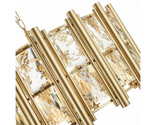 SL1623.203.08 Люстра подвесная ST-Luce шампань/шампань, прозрачный E14 8*40W CORSIA