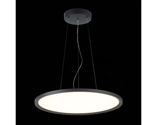 ST602.443.56 Светильник подвесной Черный LED 1*56W 4000K 5 040Lm Ra>80 120 IP20 D600xH36 185-265V Подвесные светильники