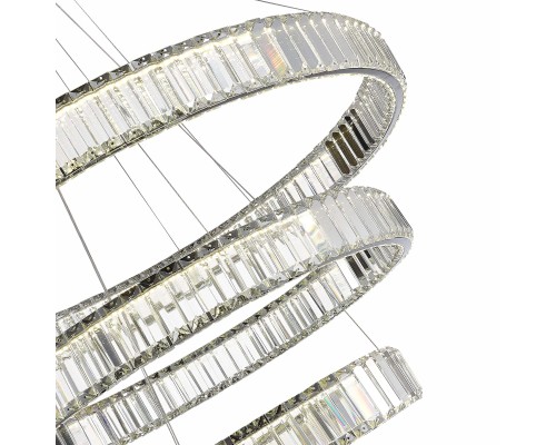 SL1622.103.03 Люстра подвесная ST-Luce Хром/Прозрачный LED 1*122W 4000K ТИВОЛИ