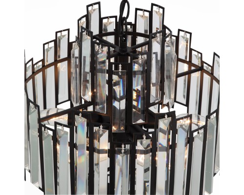 SL665.443.06 Люстра подвесная ST-Luce Черный/Черный, Прозрачный E14 6*40W CHIAREZZA