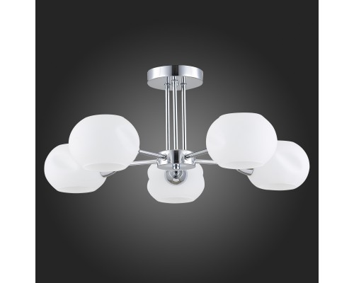 SLE104302-05 Светильник потолочный Хром/Белый E14 5*40W LANTA