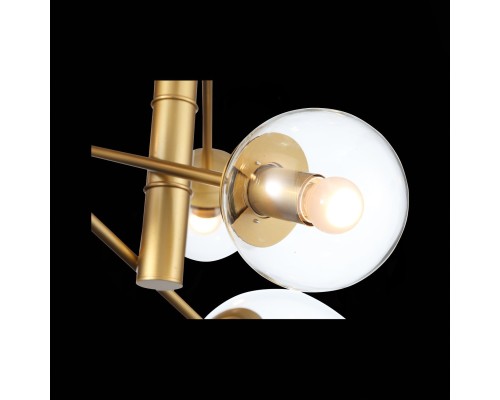 SL1150.203.08 Светильник подвесной ST-Luce Матовое золото/Прозрачный E27 8*40W (из 3-х коробок) LIORA