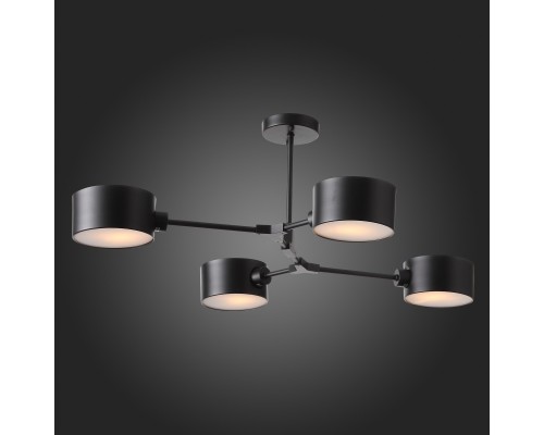 SLE183402-04 Светильник потолочный Черный/Черный E14 4*60W GIMENTO