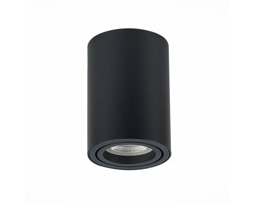 ST108.407.01 Светильник потолочный Черный GU10 1*50W  IP20 D70xH100 220V Без ламп Накладные светильники