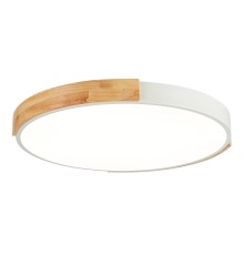 SLE201352-01 Светильник потолочный Белый, Светлое дерево/Белый LED 1*40W 3000K/4000K/6000K DELIA