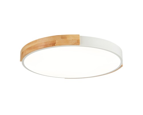 SLE201352-01 Светильник потолочный Белый, Светлое дерево/Белый LED 1*40W 3000K/4000K/6000K DELIA