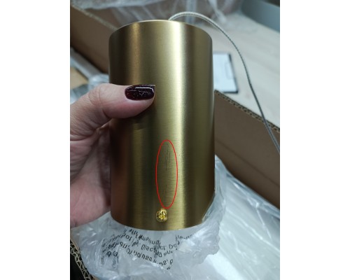 utsenka-SL6224.313.01 Светильник подвесной ST-Luce Латунь/Прозрачный LED 1*30W 4000K BAMBOO