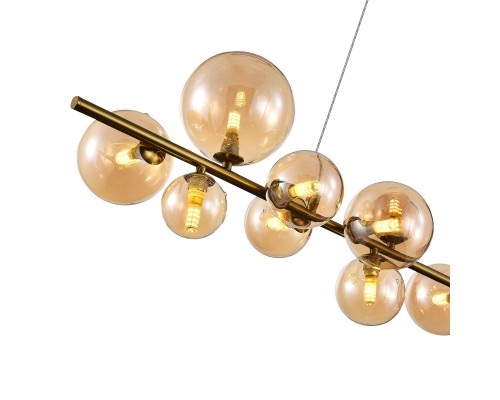 SL1165.323.15 Светильник подвесной ST-Luce Бронза/Коньячный G4 10+1*5W 4000K NECTON