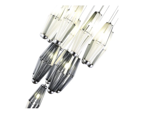 SL1242.103.16 Светильник подвесной ST-Luce Хром/Дымчатый, Молочный G9 16*5W 4000K CIARA