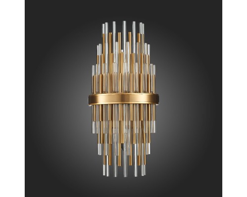 SL1628.301.02 Бра ST-Luce Латунь/Прозрачный, Латунь E14 2*40W TERAMO