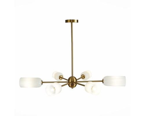SL1180.202.06 Люстра потолочная ST-Luce Золотистый/Белый E14 6*40W TREVISO