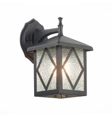 SL084.411.01 Светильник уличный настенный ST-Luce Черный/Черный, Прозрачный E27 1*60W LORNE