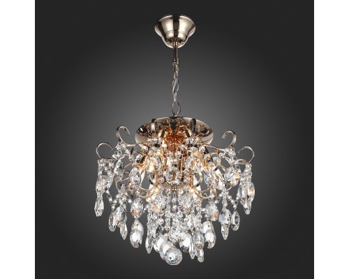 SL846.202.06 Люстра подвесная ST-Luce Золотистый/Прозрачный E14 6*40W ORECCHINI