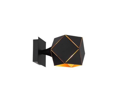 SL258.401.01 Бра ST-Luce Черный/Черный, Золото E14 1*40W ЭНИГМА