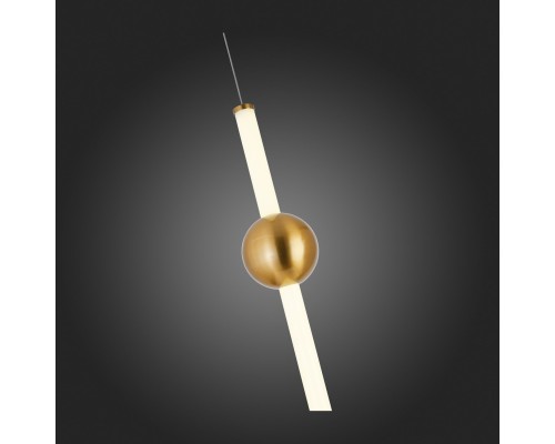 SL1222.213.01 Светильник подвесной ST-Luce Золотистый/Золотистый, Белый LED 1*18W 4000K ANGURRA