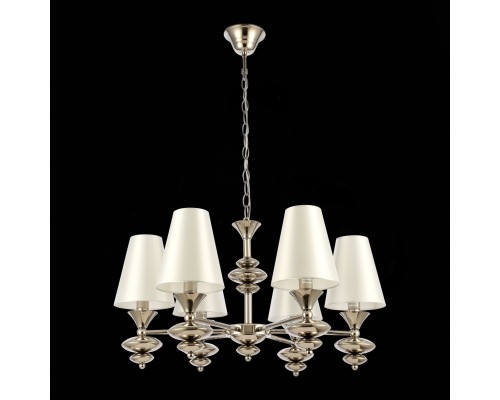 SL1137.103.06 Светильник подвесной Никель/Белый E14 6*40W RIONFO