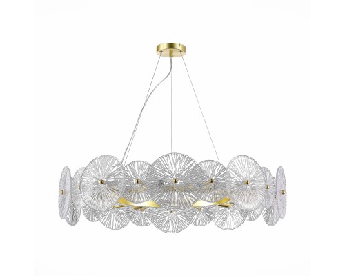 SL1657.203.10 Люстра подвесная ST-Luce Золотистый/Прозрачный E14 10*40W ФЛЕРО