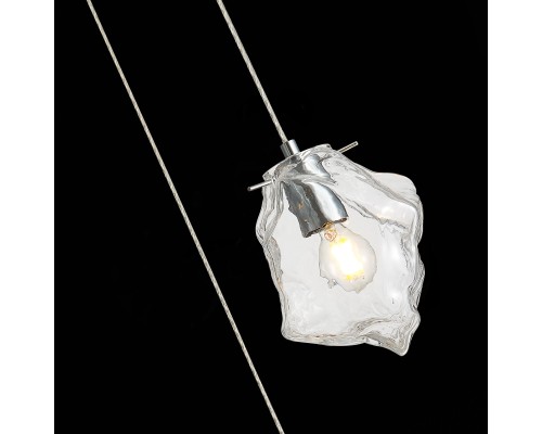 SL1175.103.03 Светильник подвесной ST-Luce Хром/Прозрачный E14 3*40W PORTICI