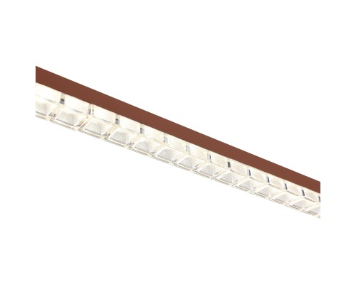 SL1018.613.01 Светильник подвесной ST-Luce терракотовый/прозрачный LED 1*32W 4000K EUCLIDICS