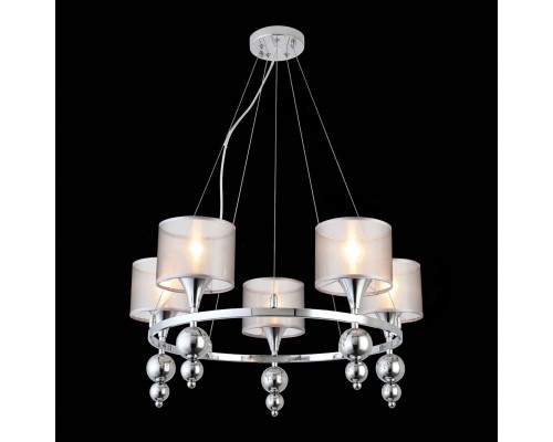 SLE107103-05 Светильник подвесной Хром/Серебристый E14 5*40W PAZIONE