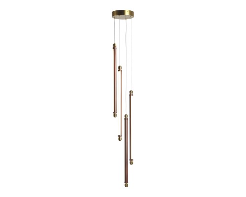 utsenka-SL6225.303.04 Светильник подвесной ST-Luce Латунь/Терракотовый, Белый LED 4*6W 3000K BRICK