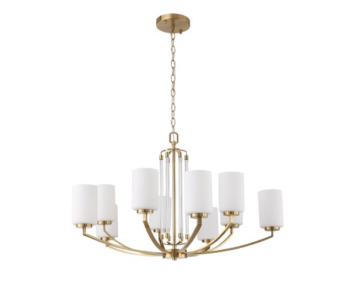 SL1403.303.10 Люстра подвесная ST-Luce Латунь/Прозрачный E27*10 40W ОПАЛ