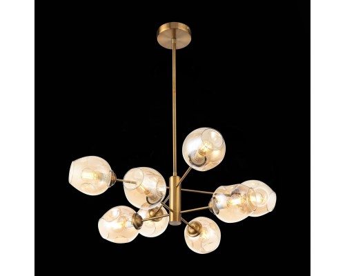 SL1500.203.08 Светильник подвесной ST-Luce Золотистый/Янтарный E14 8*40W FOVIA