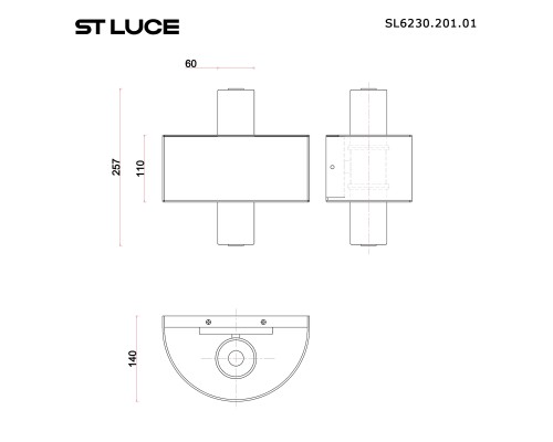 SL6230.201.01 Светильник настенный ST-Luce Бежевый/Белый LED 1*5W 3000K NOBLE