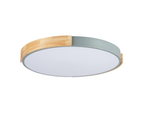 SLE201372-01 Светильник потолочный Серый, Светлое дерево/Белый LED 1*40W 3000K/4000K/6000K DELIA