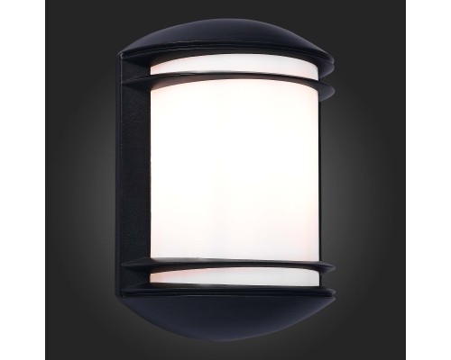 SL076.401.01 Светильник уличный настенный ST-Luce Черный/Белый E27 1*60W AGIO