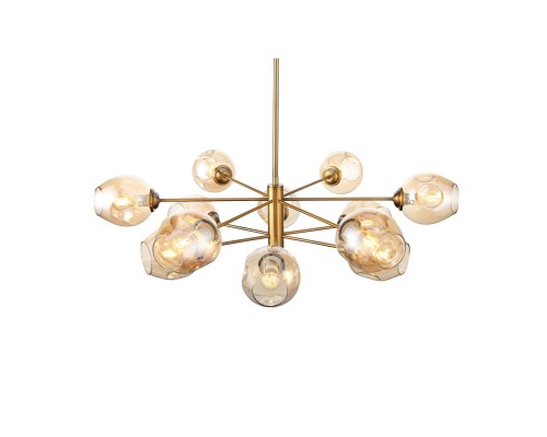 SL1500.203.12 Светильник подвесной ST-Luce Золотистый/Янтарный E14 12*40W FOVIA