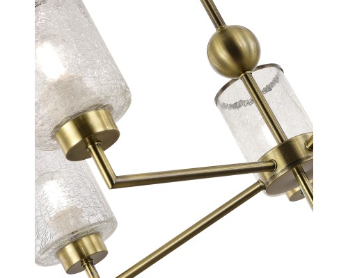 SLE1046-302-05 Светильник потолочный Бронза/Прозрачный E27 5*60W VESTRE