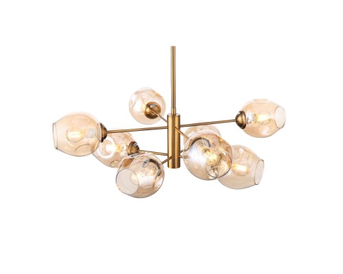 SL1500.203.08 Светильник подвесной ST-Luce Золотистый/Янтарный E14 8*40W FOVIA