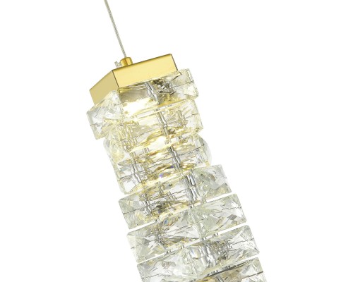 SL6010.203.08 Подвес ST-Luce Золотистый/Прозрачный LED 1*8W ESPIRA