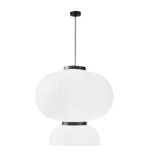 SLE6021-513-02 Светильник подвесной черный/белый D450*H480mm E27 2*60W LYKKE