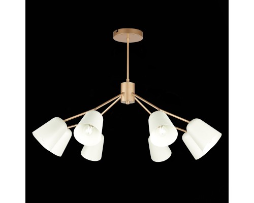 SLE155902-08 Светильник потолочный Золотистый/Белый E14 8*40W MARIO