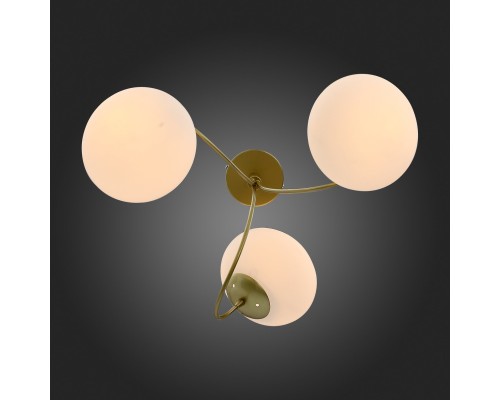 SL717.202.03 Светильник потолочный Золото/Белый E27 3*40W ACINI