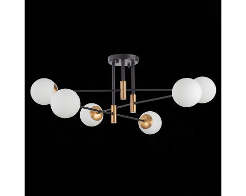 SL1203.402.06 Люстра потолочная ST-Luce Бронза,Черный/Белый E27 6*40W LIMANO