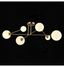 SLE2211-302-06 Светильник потолочный Латунь/Белый G9 LED 6*5W FANTINI