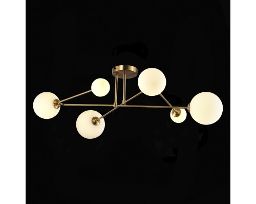 SLE2211-302-06 Светильник потолочный Латунь/Белый G9 LED 6*5W FANTINI