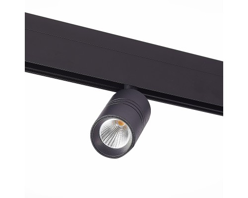 Магнитный трековый светильник Черный LED 1*7W 4000K 595Lm Ra>90 36° IP20 D44xH90 48V СКАЙЛАЙН 48V