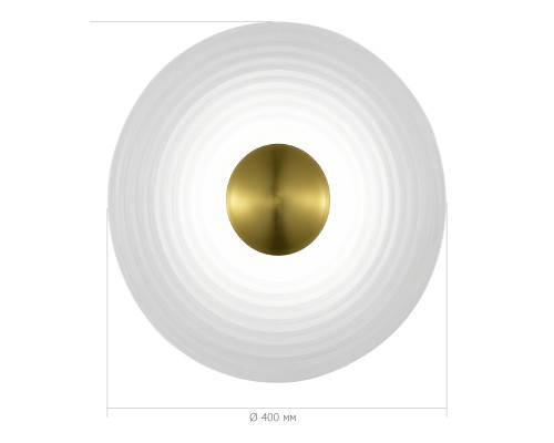 SL6125.311.01 Светильник настенный ST-Luce Латунь/Прозрачный LED 1*6W 3000K МУН